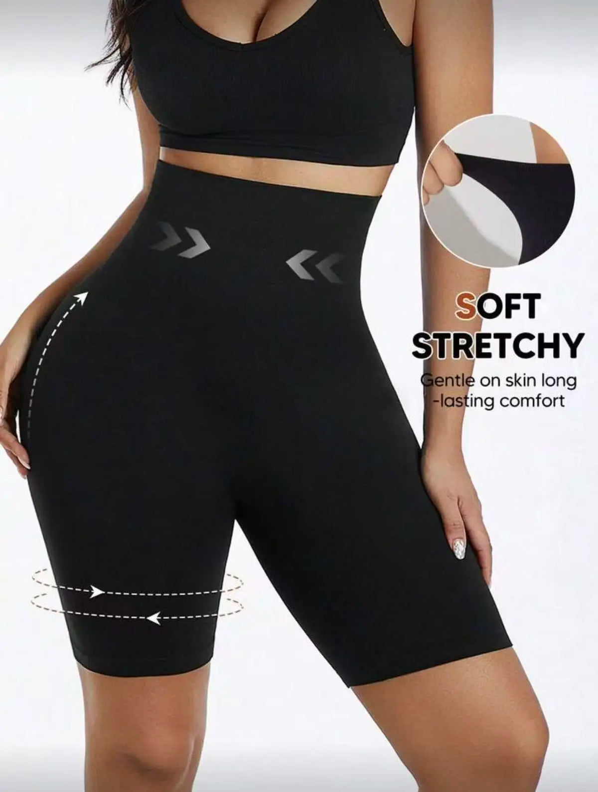Seamless High Waist Body Shaper Shorts