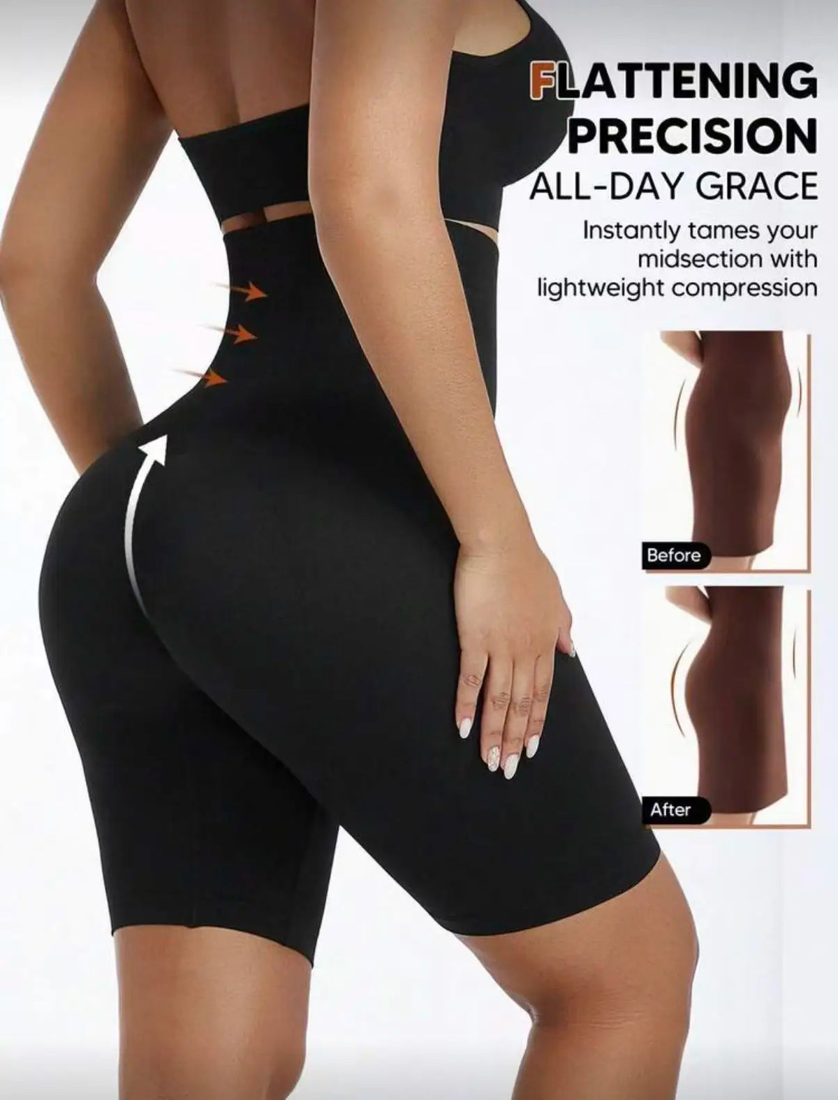 Seamless High Waist Body Shaper Shorts