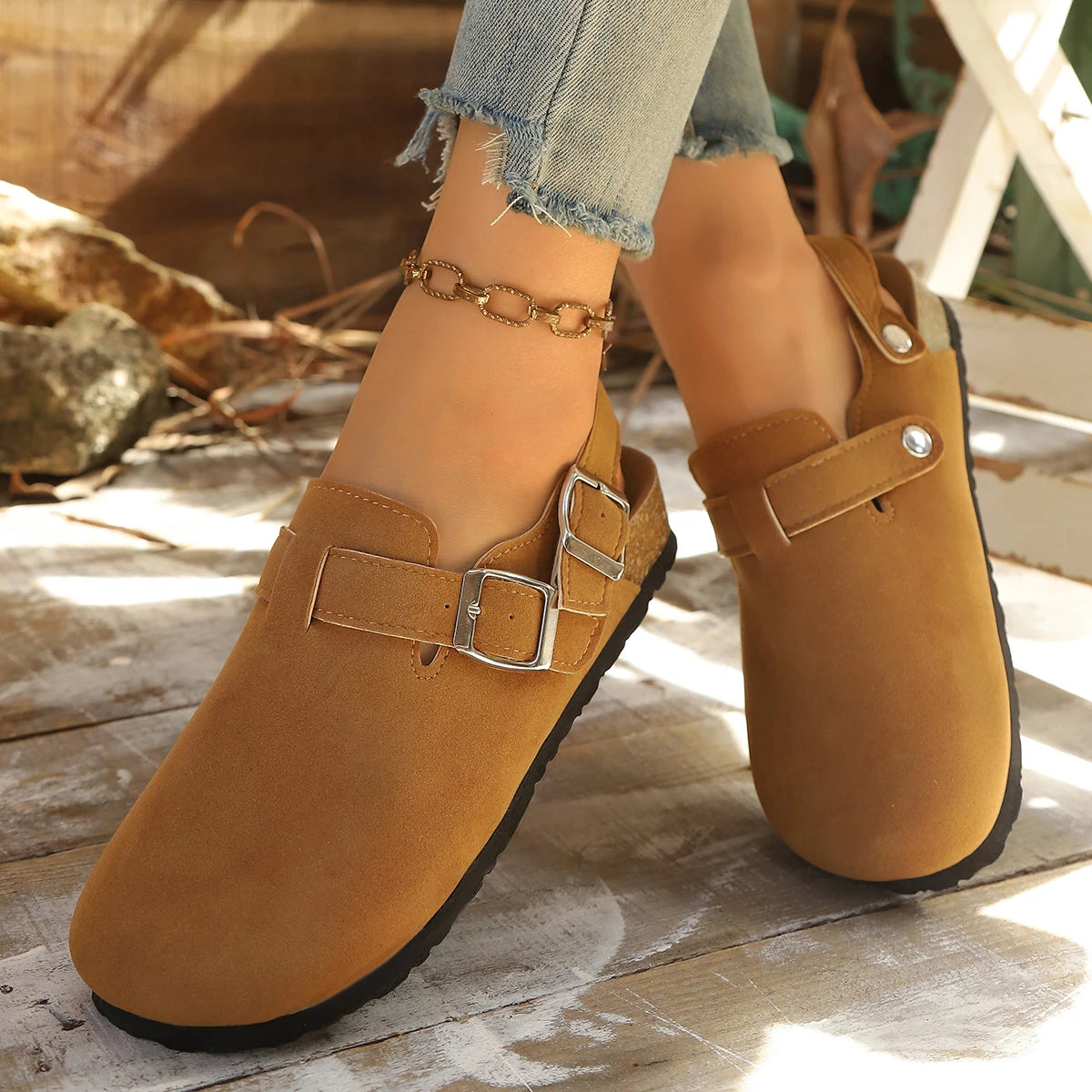 Timeless Comfort Women's Suede Clogs