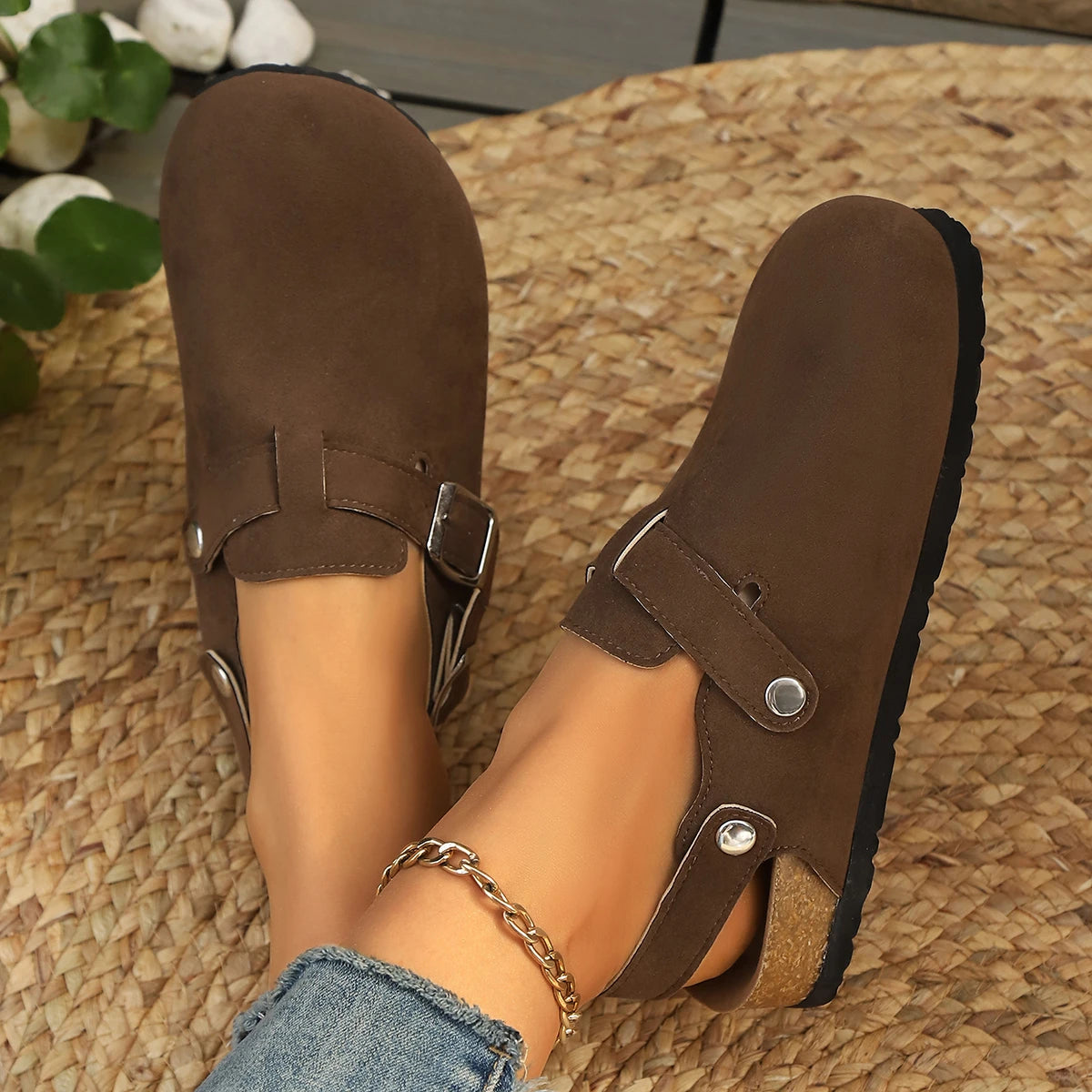Timeless Comfort Women's Suede Clogs