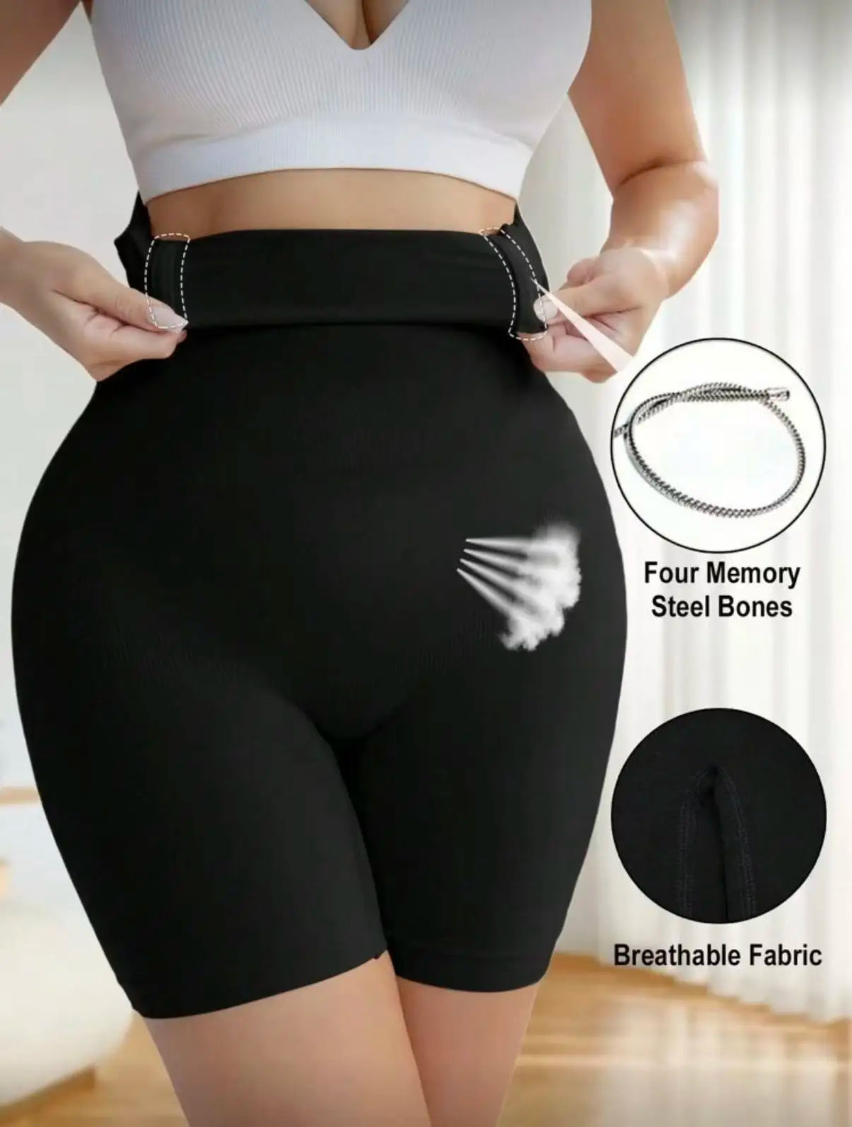 Seamless High Waist Body Shaper Shorts