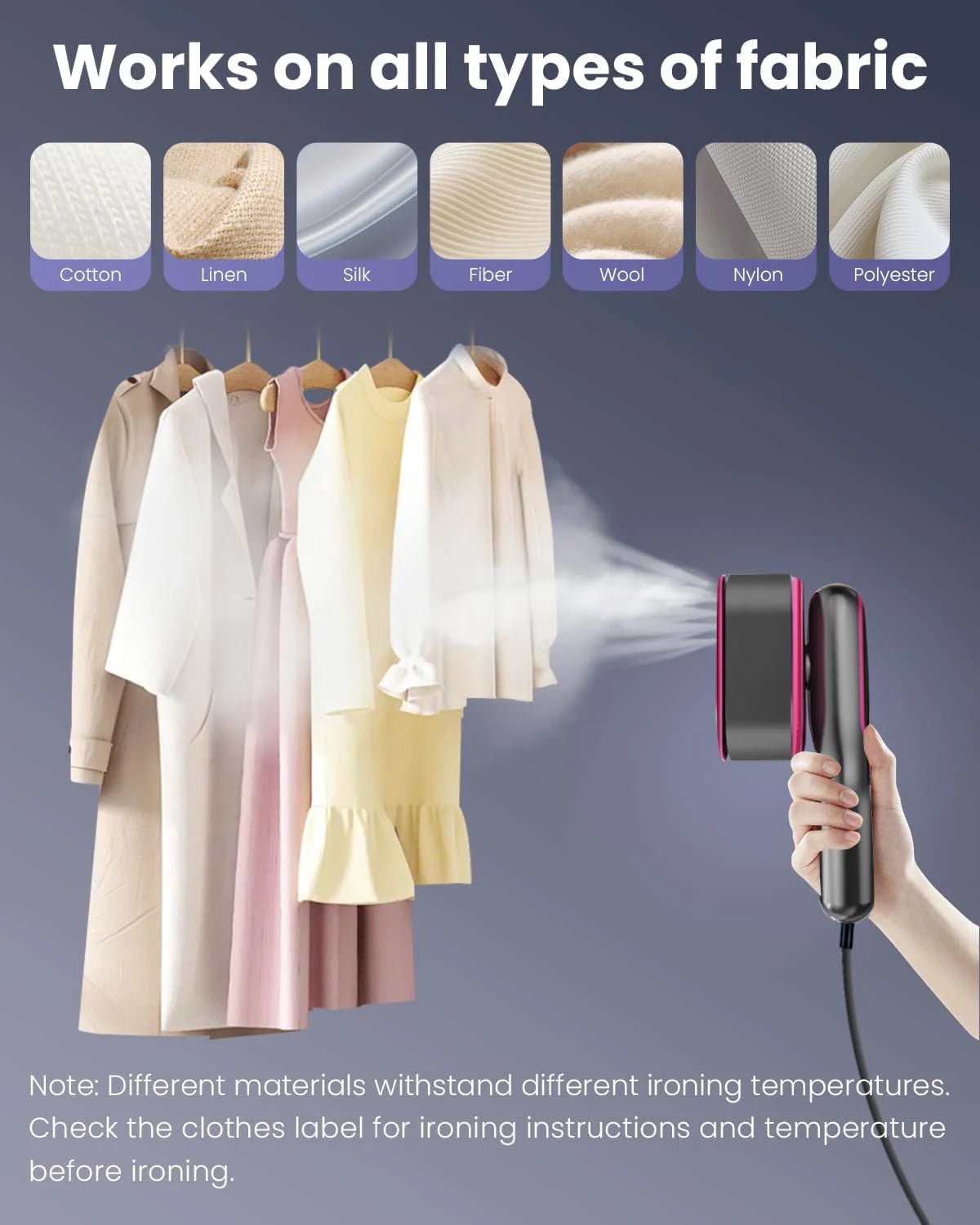 Portable Garment Steamer and Iron