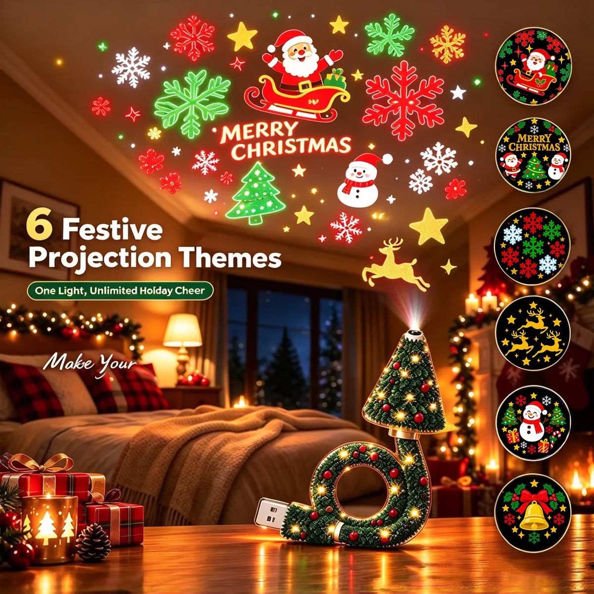 Holiday Magic Ceiling Projector