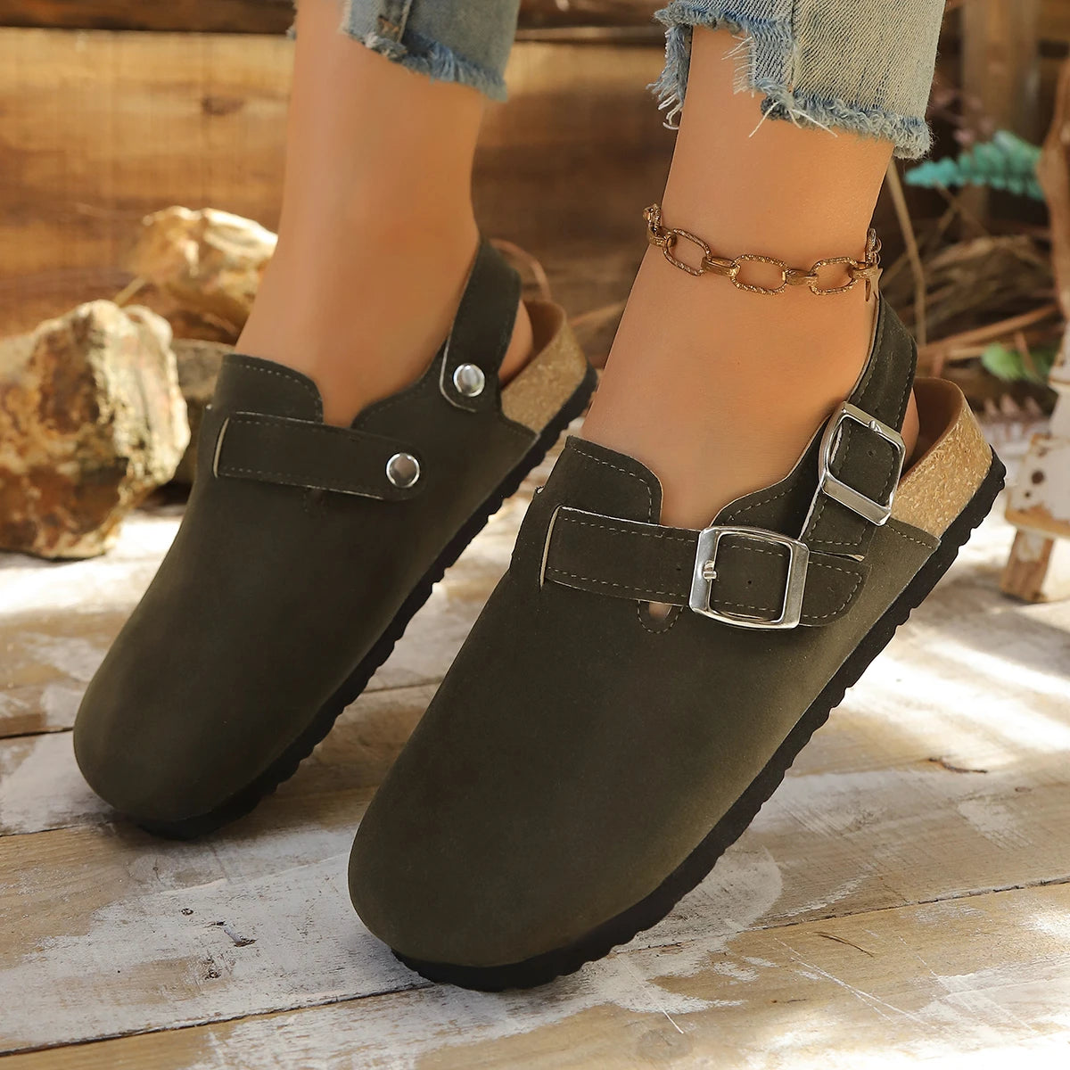 Timeless Comfort Women's Suede Clogs