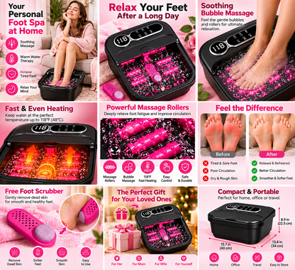 Luxurious Foldable Foot Spa