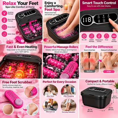 Luxurious Foldable Foot Spa