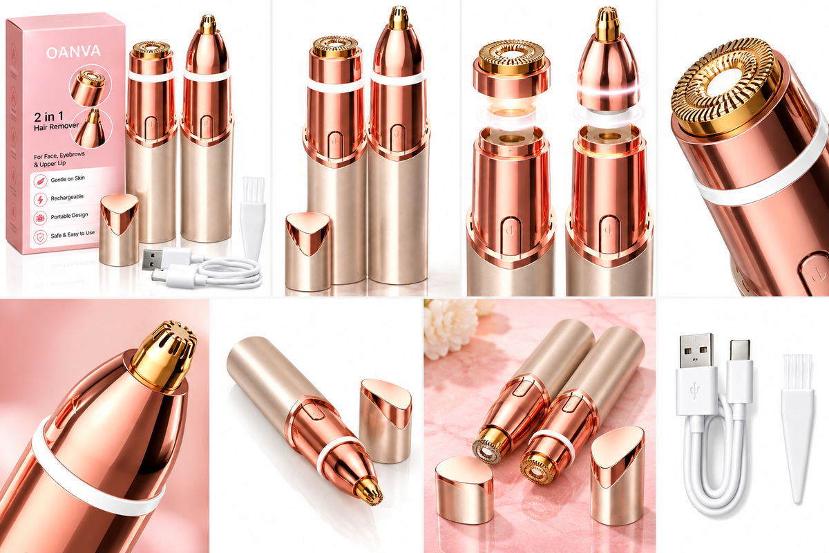 2-in-1 Electric Eyebrow Trimmer Lady Shaver